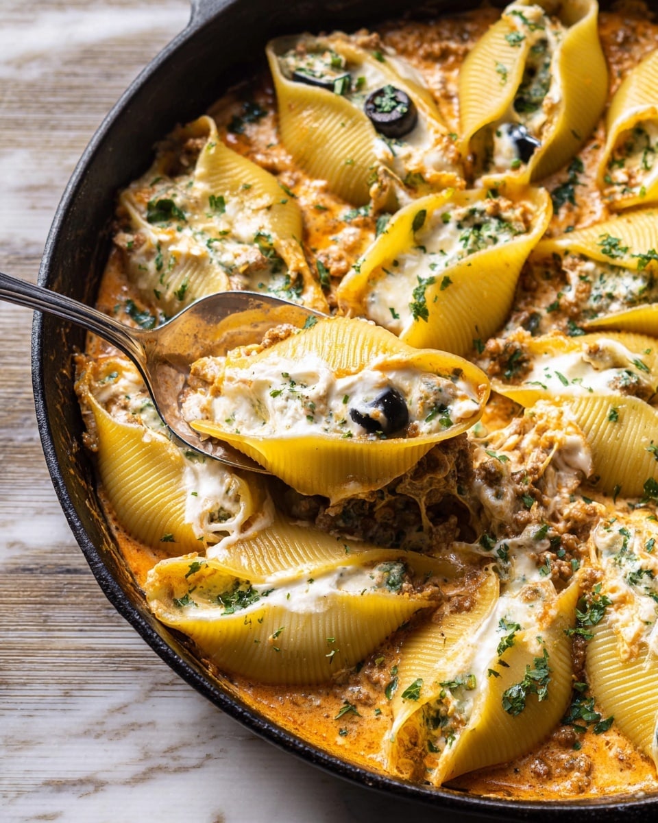 Spicy Pumpkin and Pesto Cheese Stuffed Shells Recipe - Recipe Image