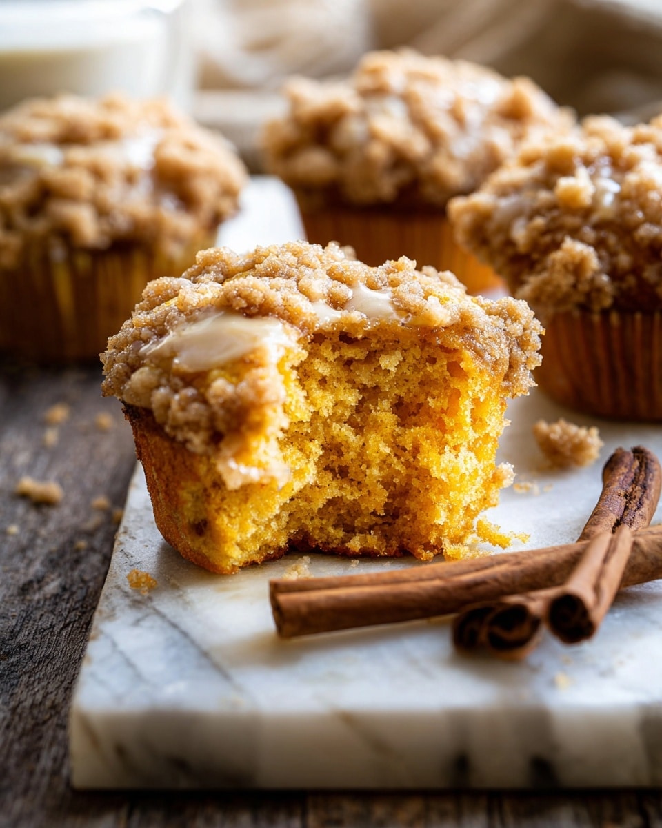 Pumpkin Coffee Cake Muffins with Cinnamon Honey Butter Recipe - Recipe Image