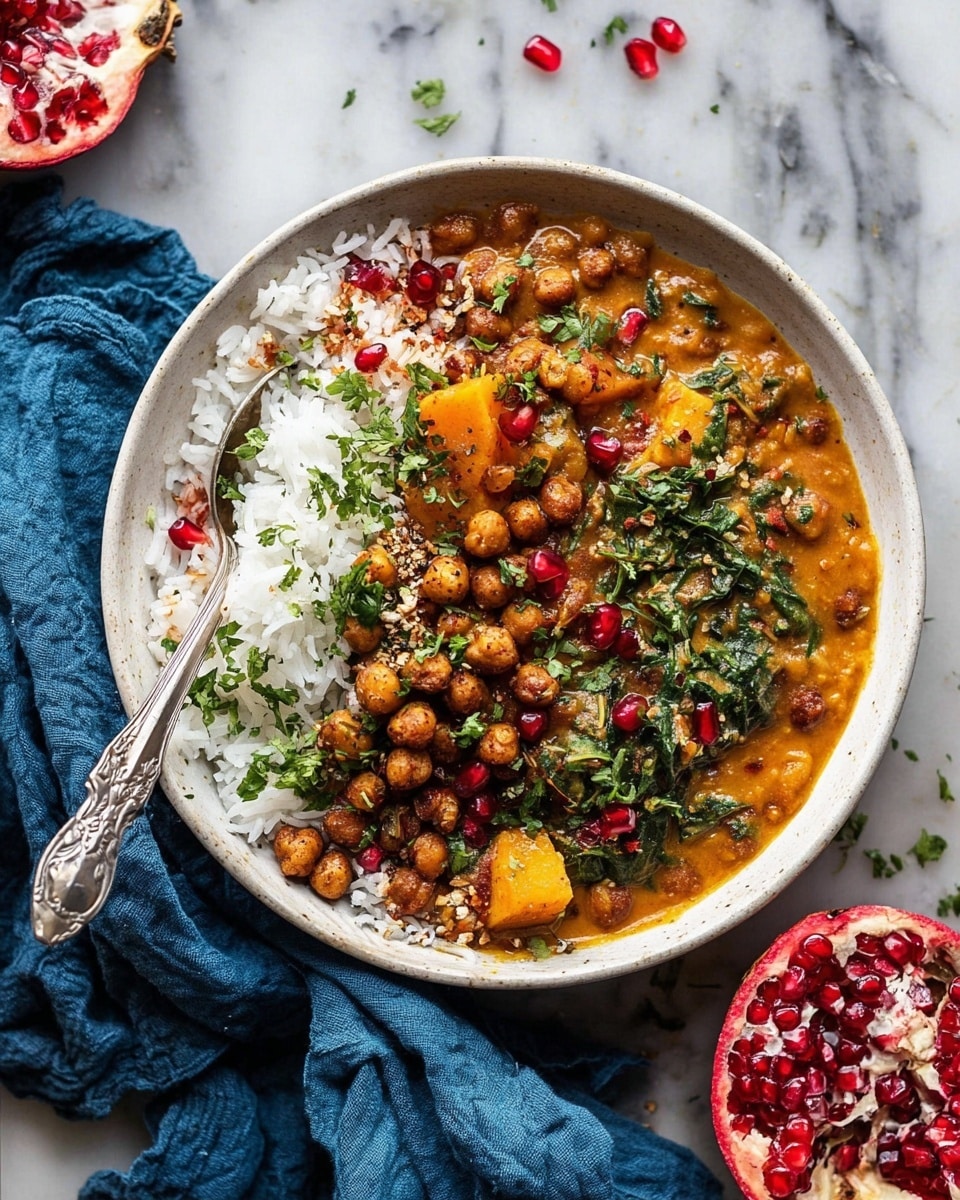 Sweet Potato Lentil Curry with Crispy Sesame Chickpeas Recipe - Recipe Image