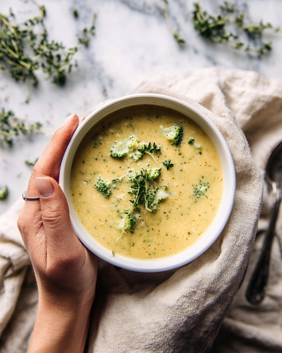 Instant Pot Broccoli Cheddar and Zucchini Soup Recipe - Recipe Image