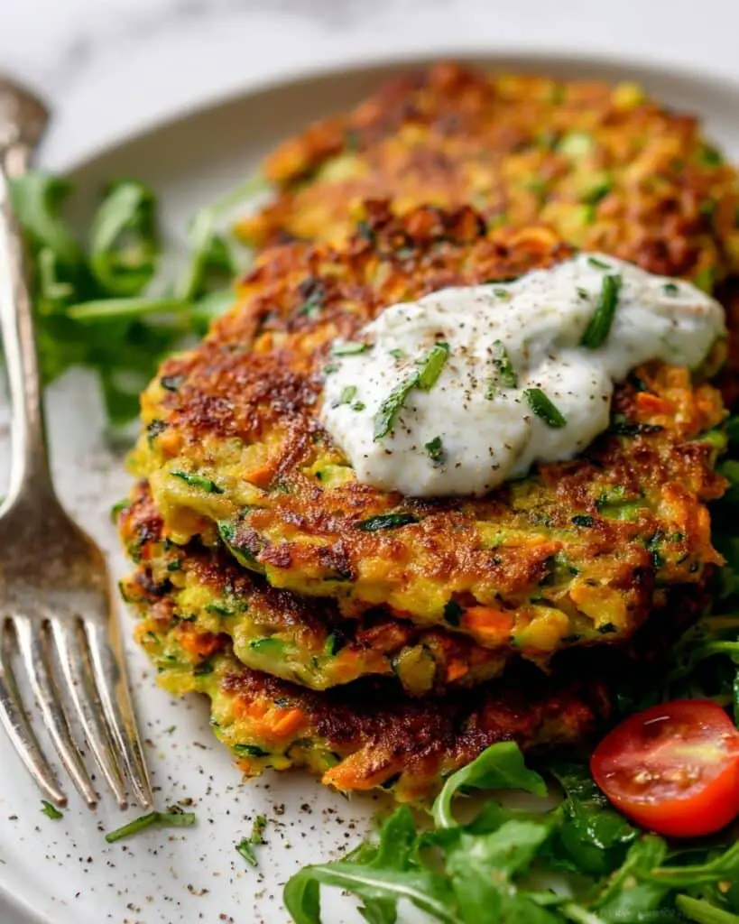 Zucchini & Sweet Potato Fritters Recipe