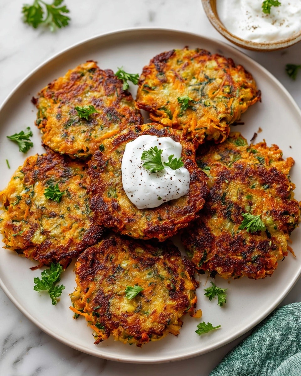 Zucchini & Sweet Potato Fritters Recipe - Recipe Image
