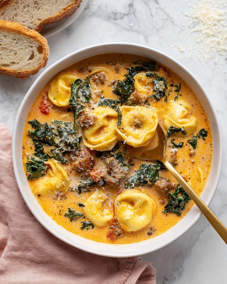 Butternut Squash & Sausage Tortellini Soup Recipe - Recipe Image
