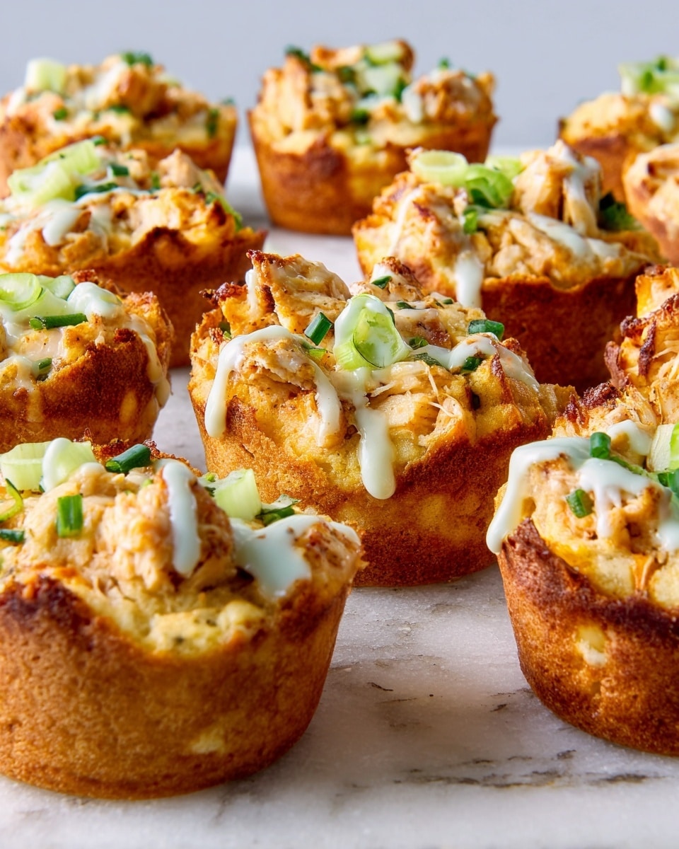 Buffalo Chicken and Blue Cheese Puff Pastry Bites Recipe - Recipe Image