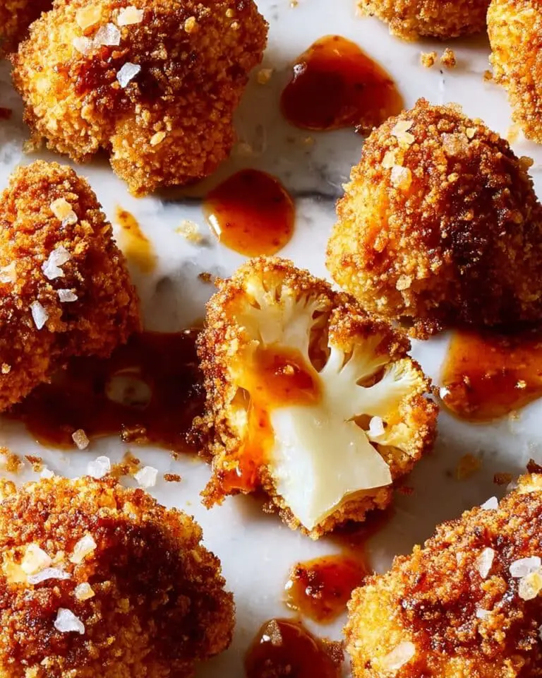 Crispy Hot Honey Cauliflower Nuggets Recipe