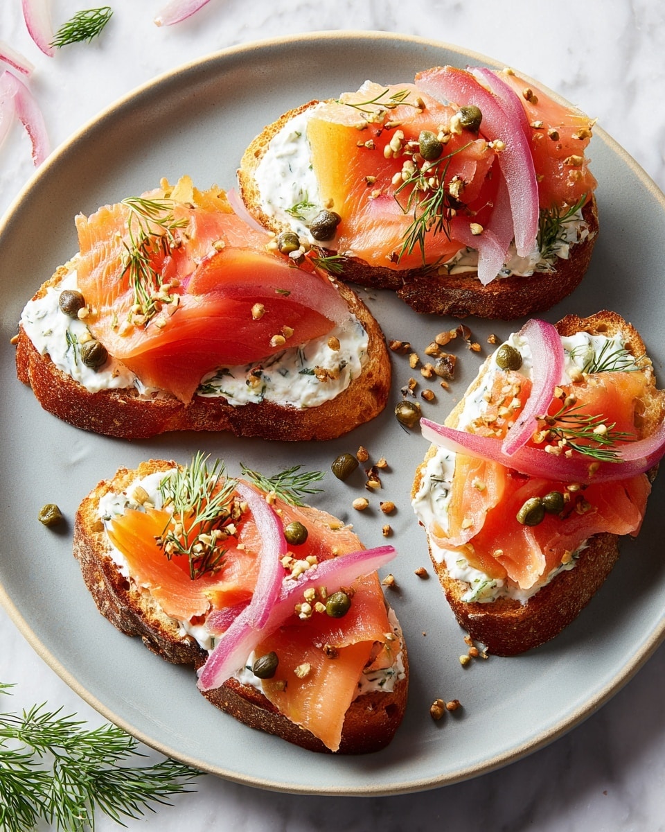 Smoked Salmon Crostini Recipe - Recipe Image