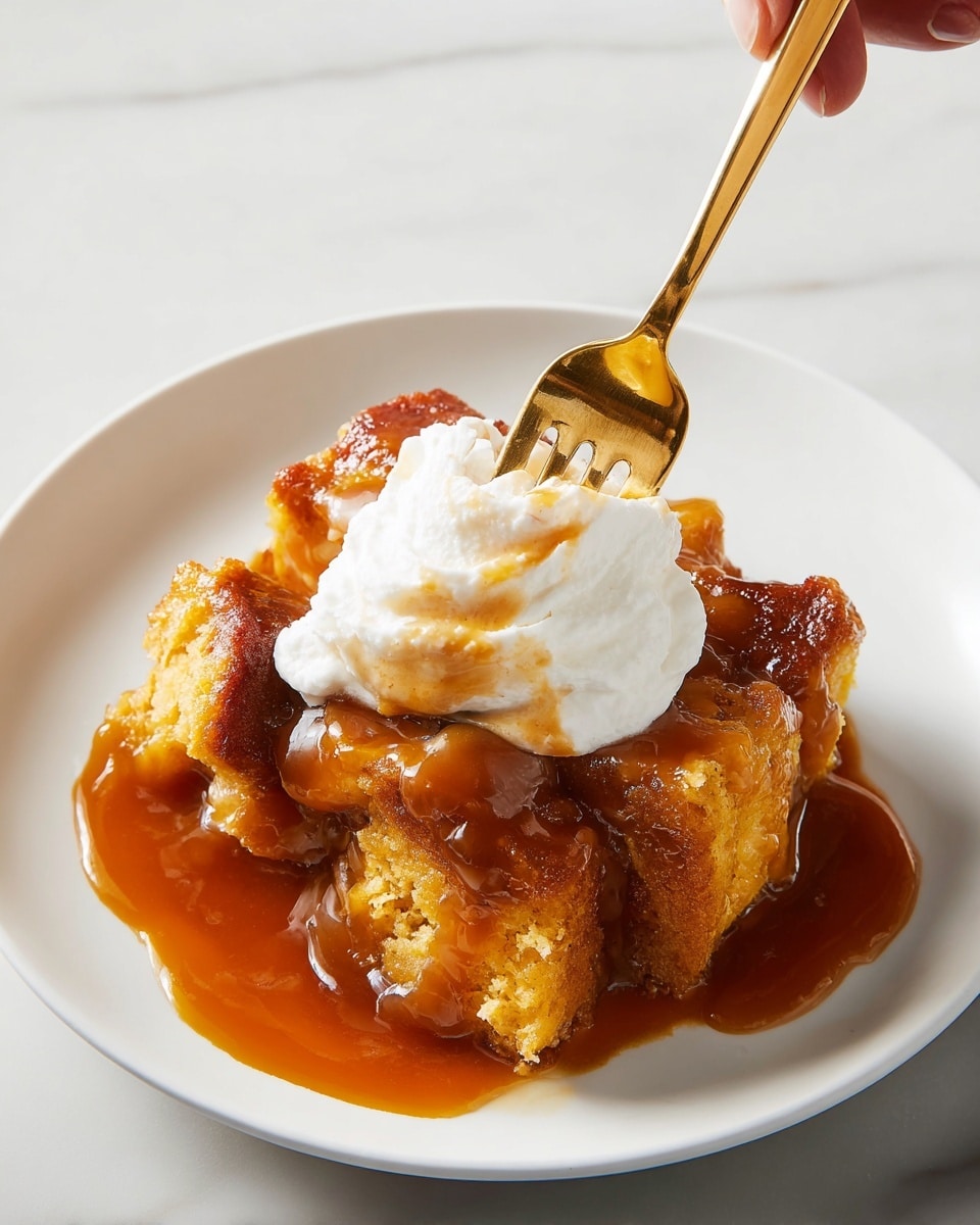 Pumpkin Bread Pudding with Caramel Recipe - Recipe Image