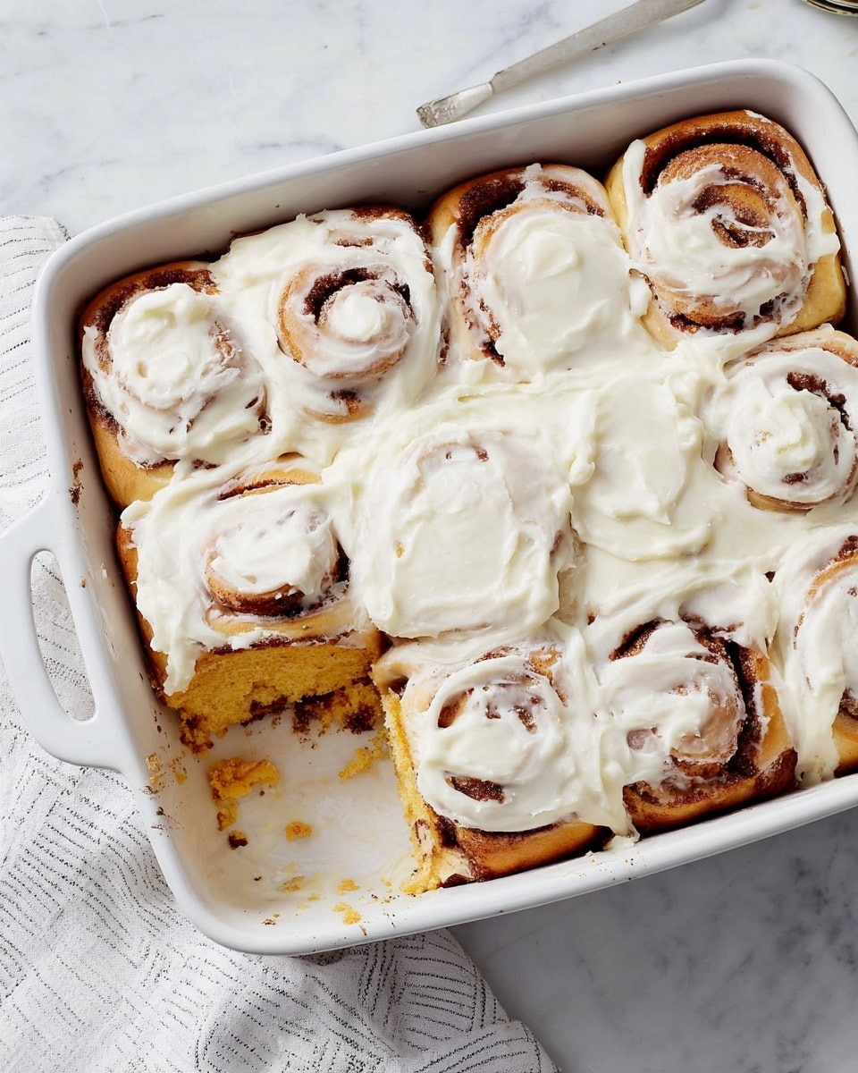 Pumpkin Cinnamon Rolls with Maple Cream Cheese Icing Recipe - Recipe Image