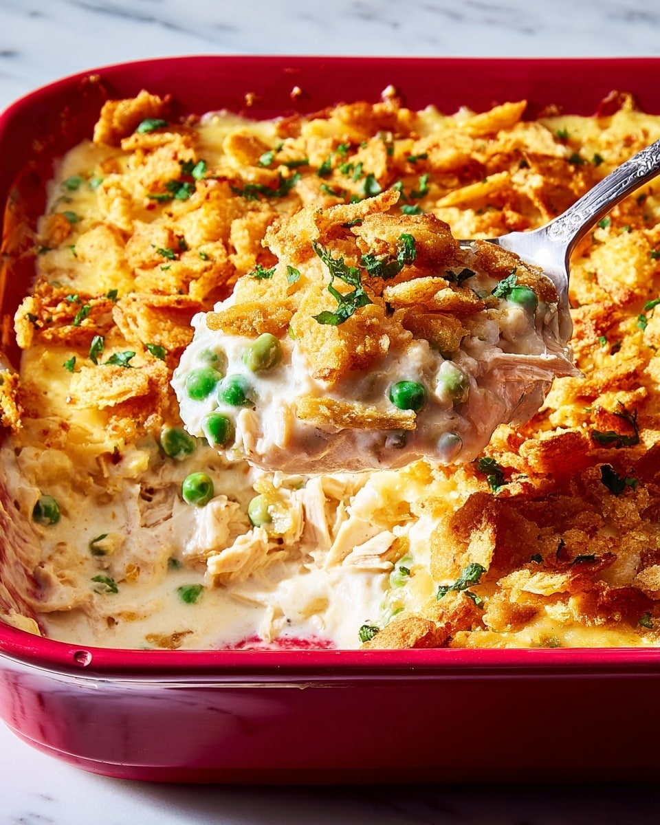 Ritz Cracker Chicken Casserole Recipe - Recipe Image