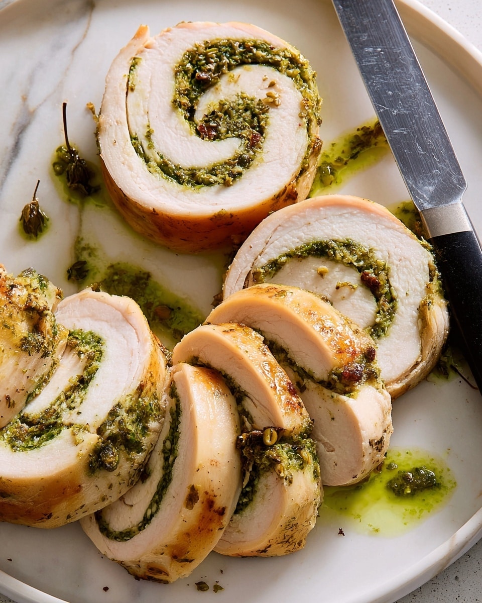 Garlic & Herb Turkey Roulade Recipe - Recipe Image