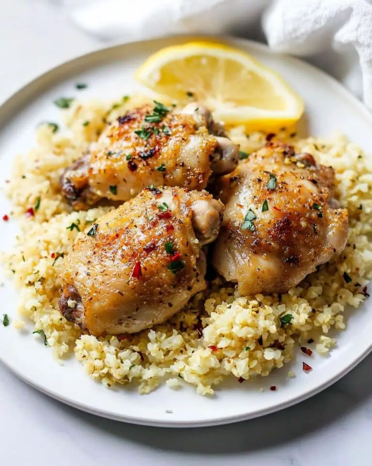 Lemon Garlic Butter Crock Pot Chicken Thighs Recipe