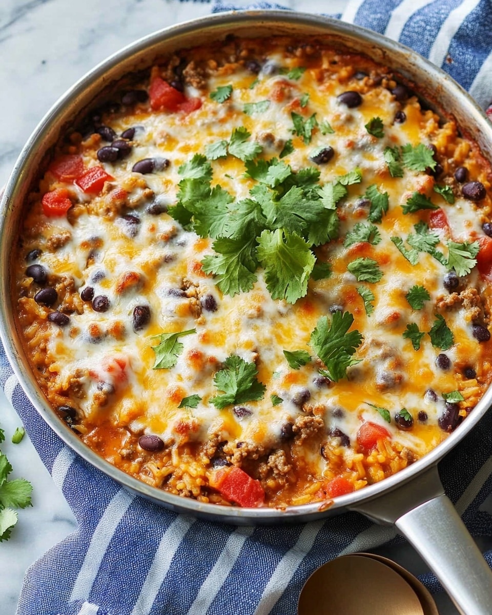 Mexican Beef and Rice Skillet Recipe - Recipe Image