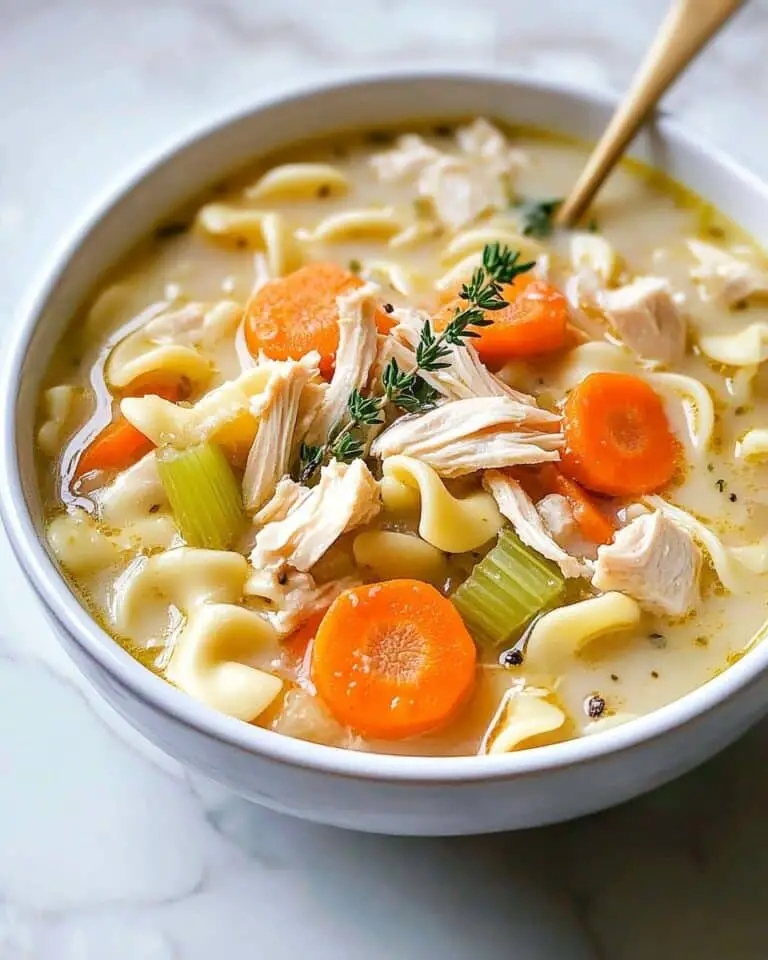 Creamy Chicken Noodle Soup Recipe
