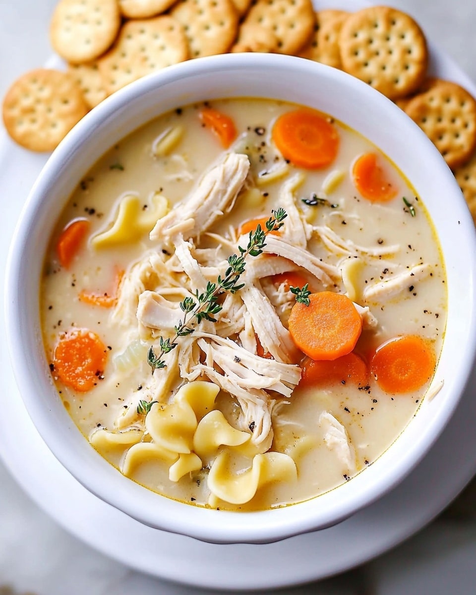 Creamy Chicken Noodle Soup Recipe - Recipe Image