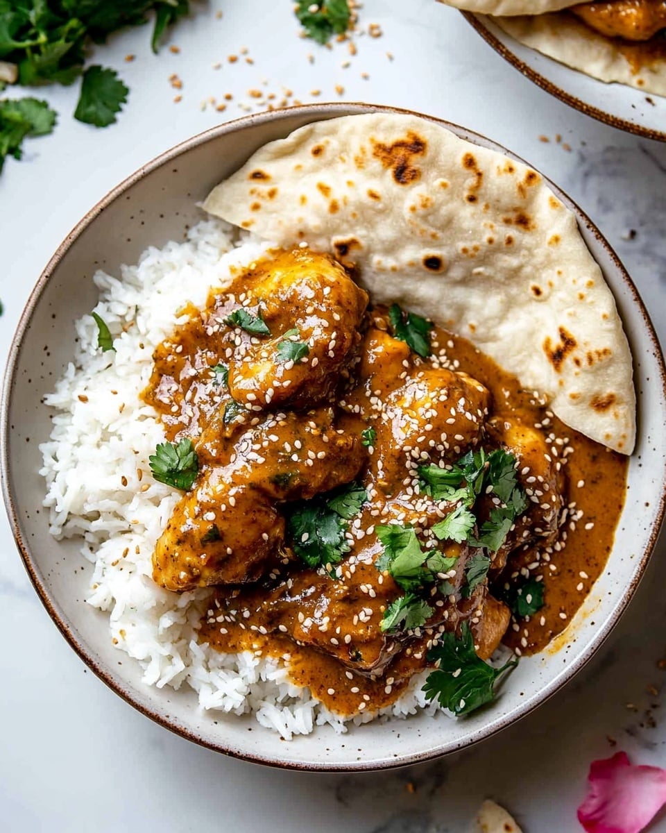 Easy Baked Spicy Sesame Butter Chicken Recipe - Recipe Image