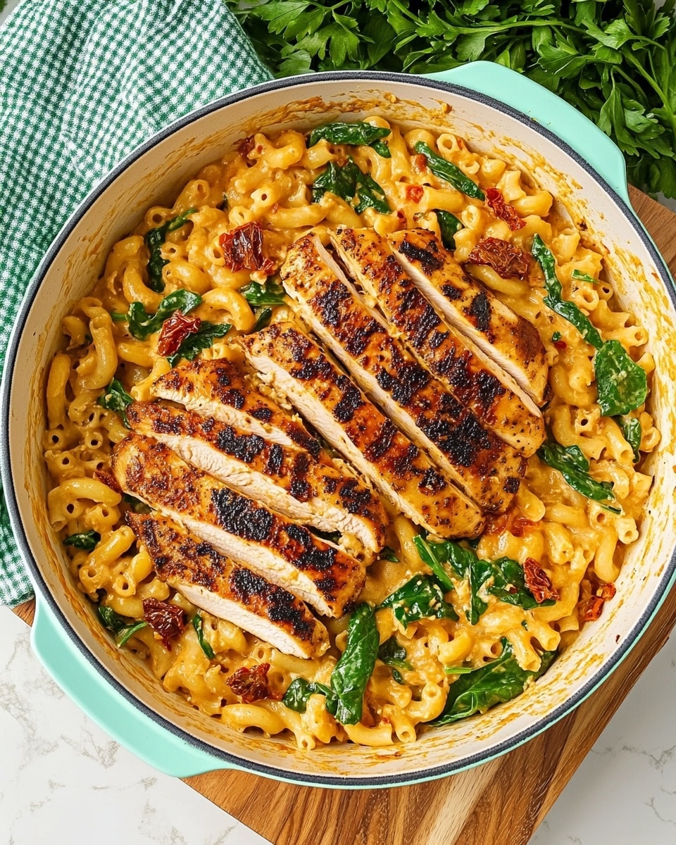 Tuscan Chicken Mac and Cheese Recipe - Recipe Image
