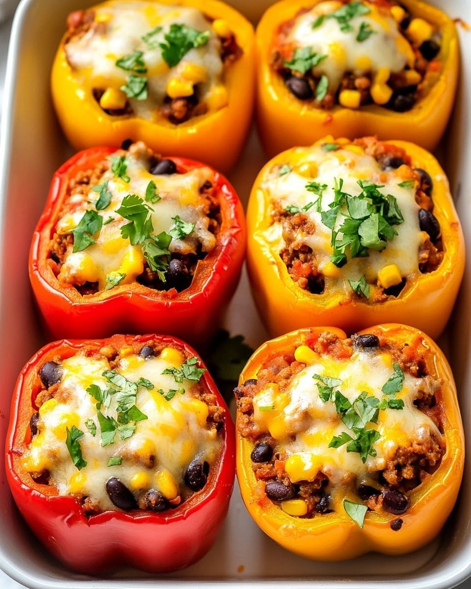 Enchilada Stuffed Bell Peppers Recipe - Recipe Image