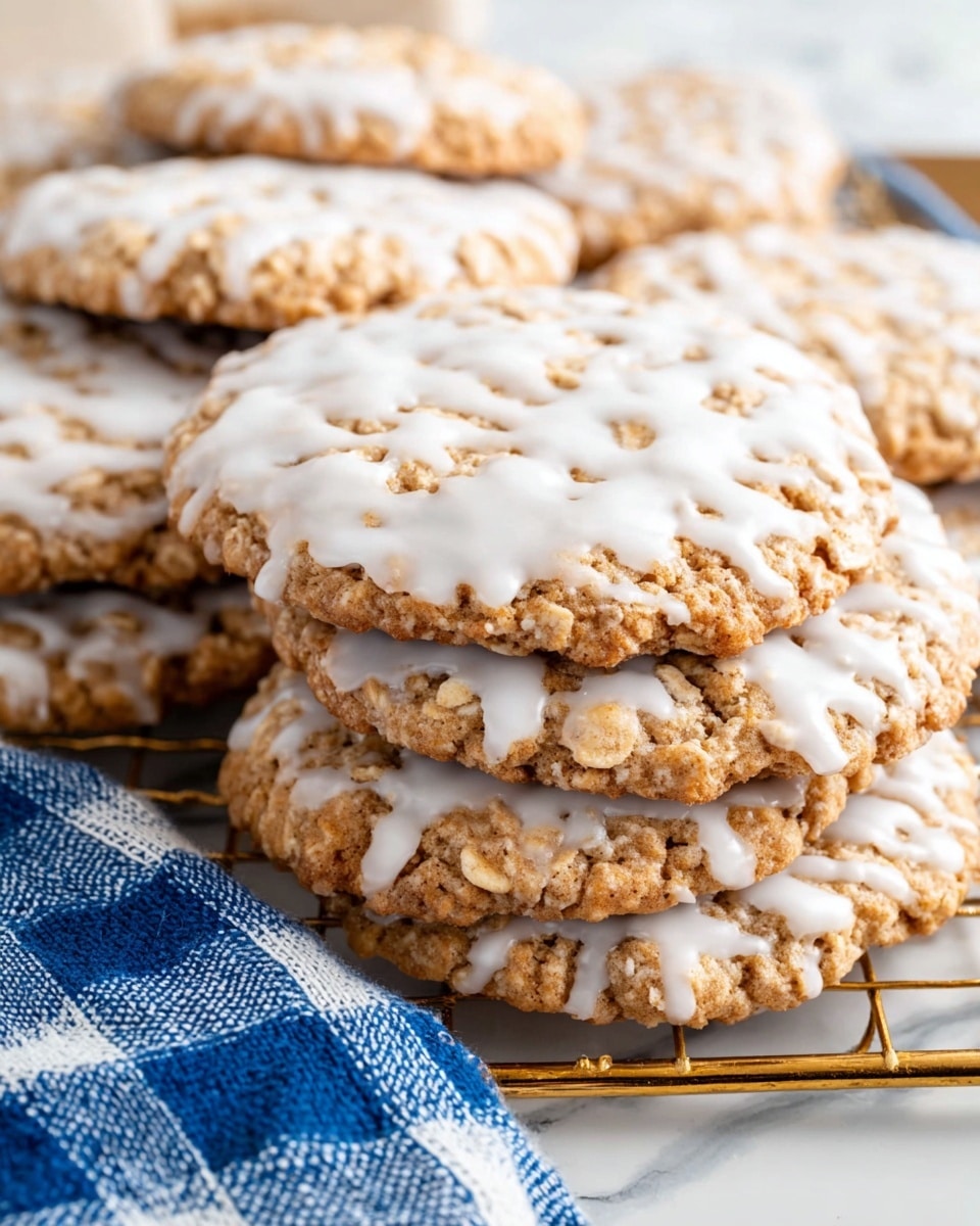Old Fashioned Iced Oatmeal Cookies Recipe - Recipe Image