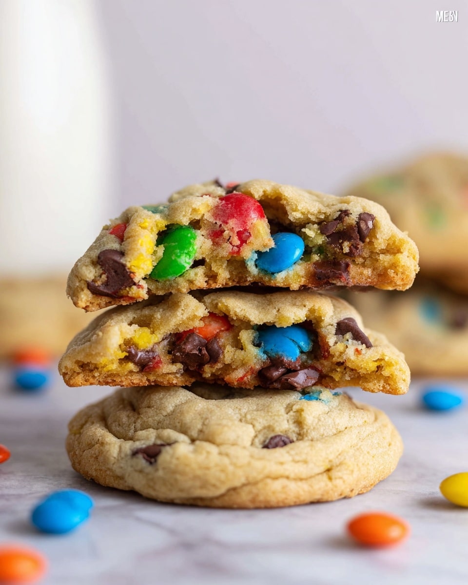 Soft and Chewy M&M Cookies Recipe - Recipe Image