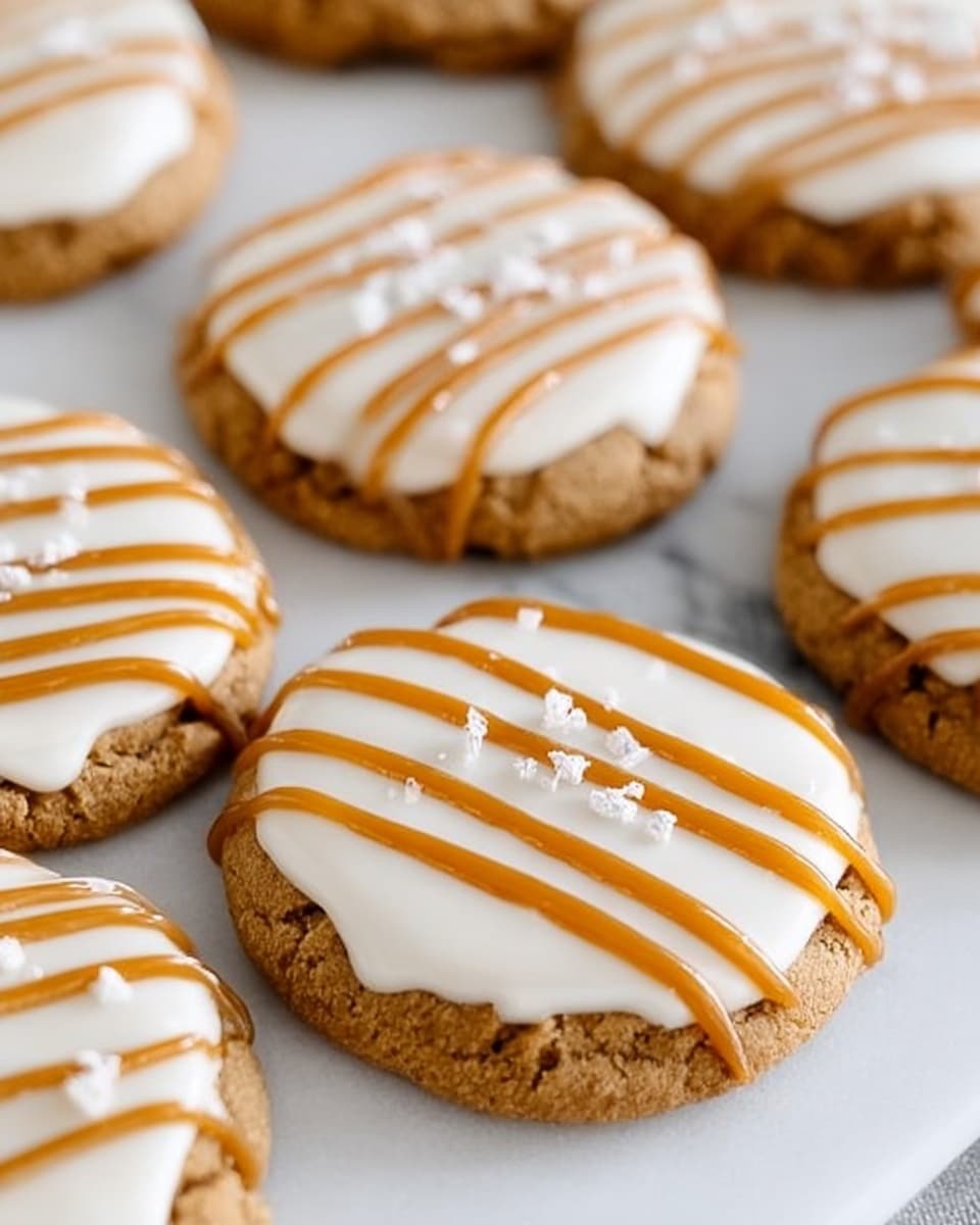 Copycat Crumbl Salted Caramel Cheesecake Cookie Recipe - Recipe Image