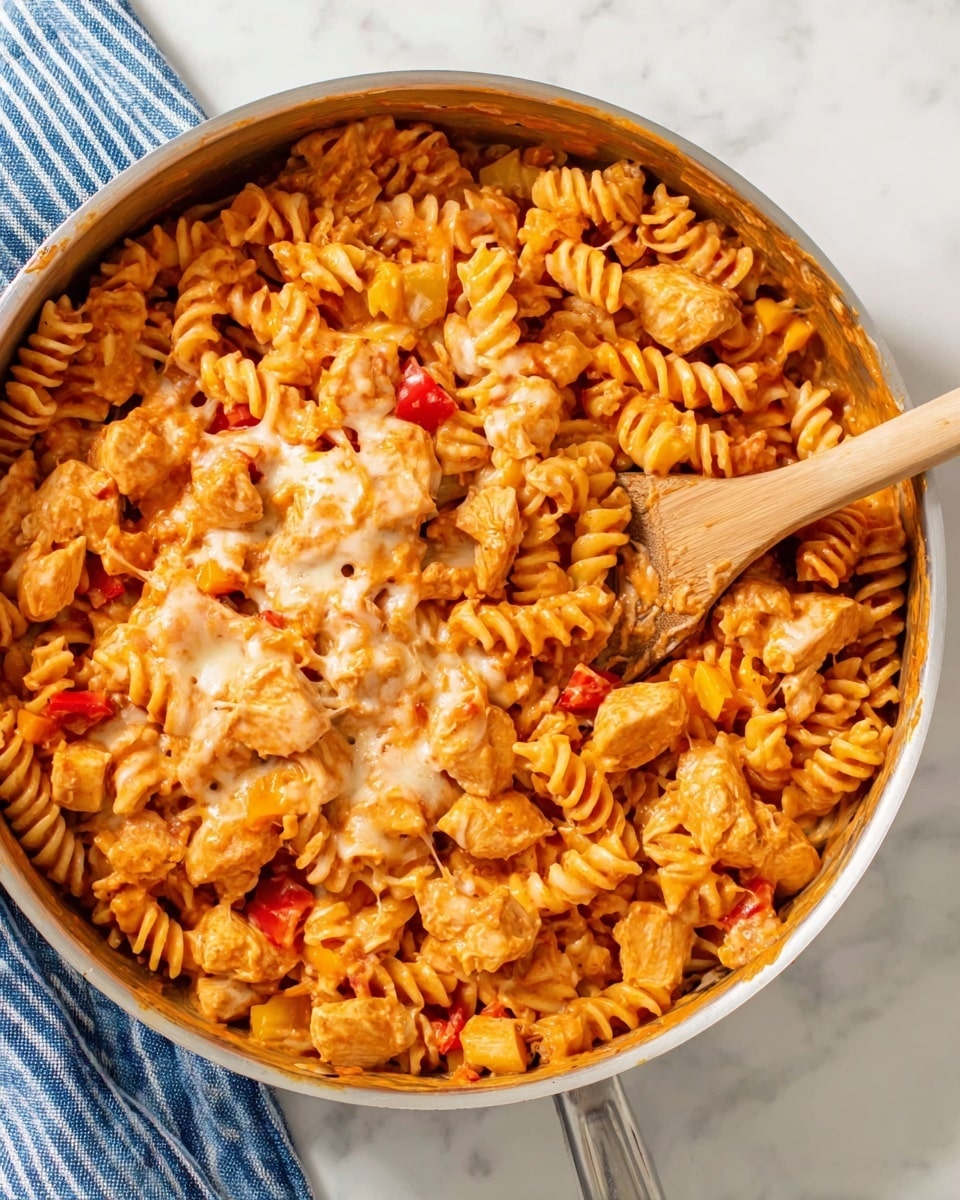 One-Pan Chicken Fajita Pasta Recipe - Recipe Image