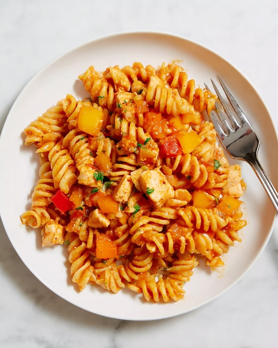 One-Pan Chicken Fajita Pasta Recipe - Recipe Image