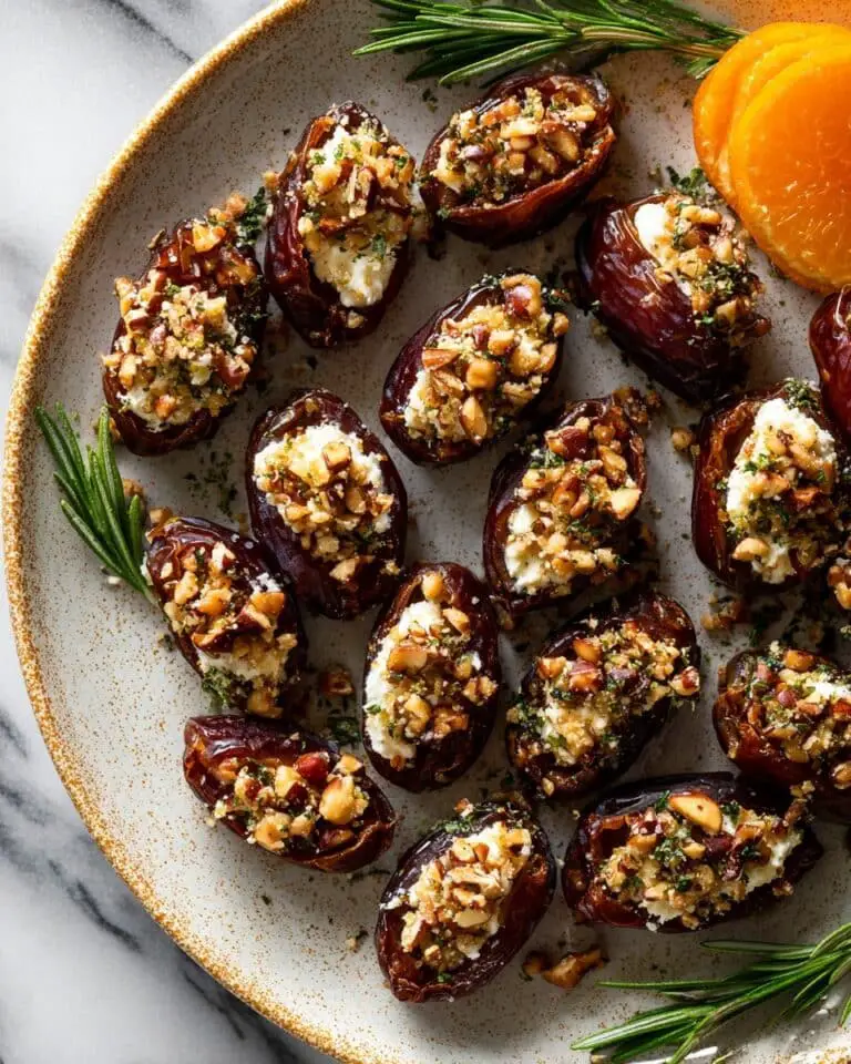 Roasted Stuffed Dates with Goat Cheese, Walnuts, and Orange Zest Recipe