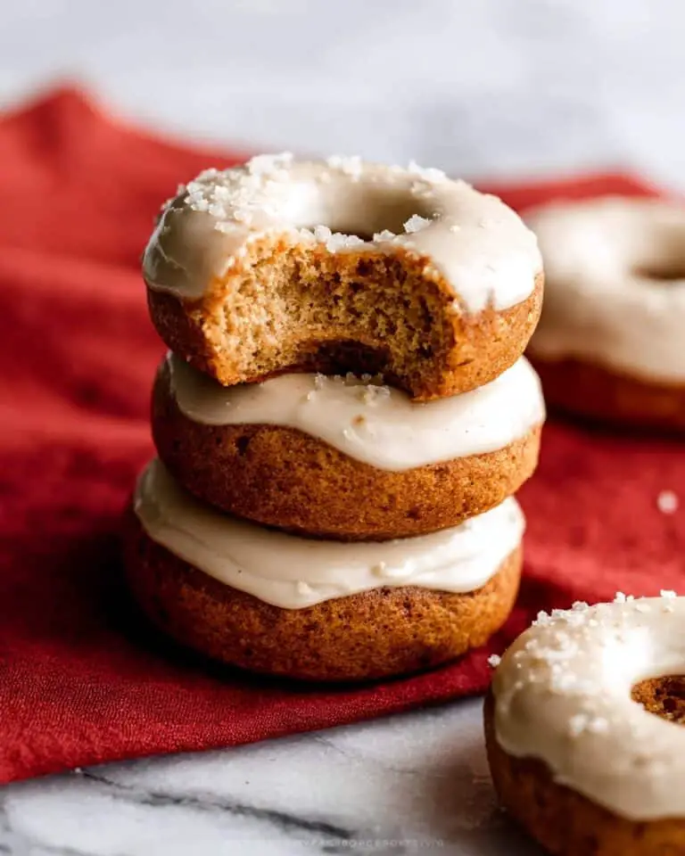 Baked Pumpkin Donuts with Brown Sugar Icing Recipe