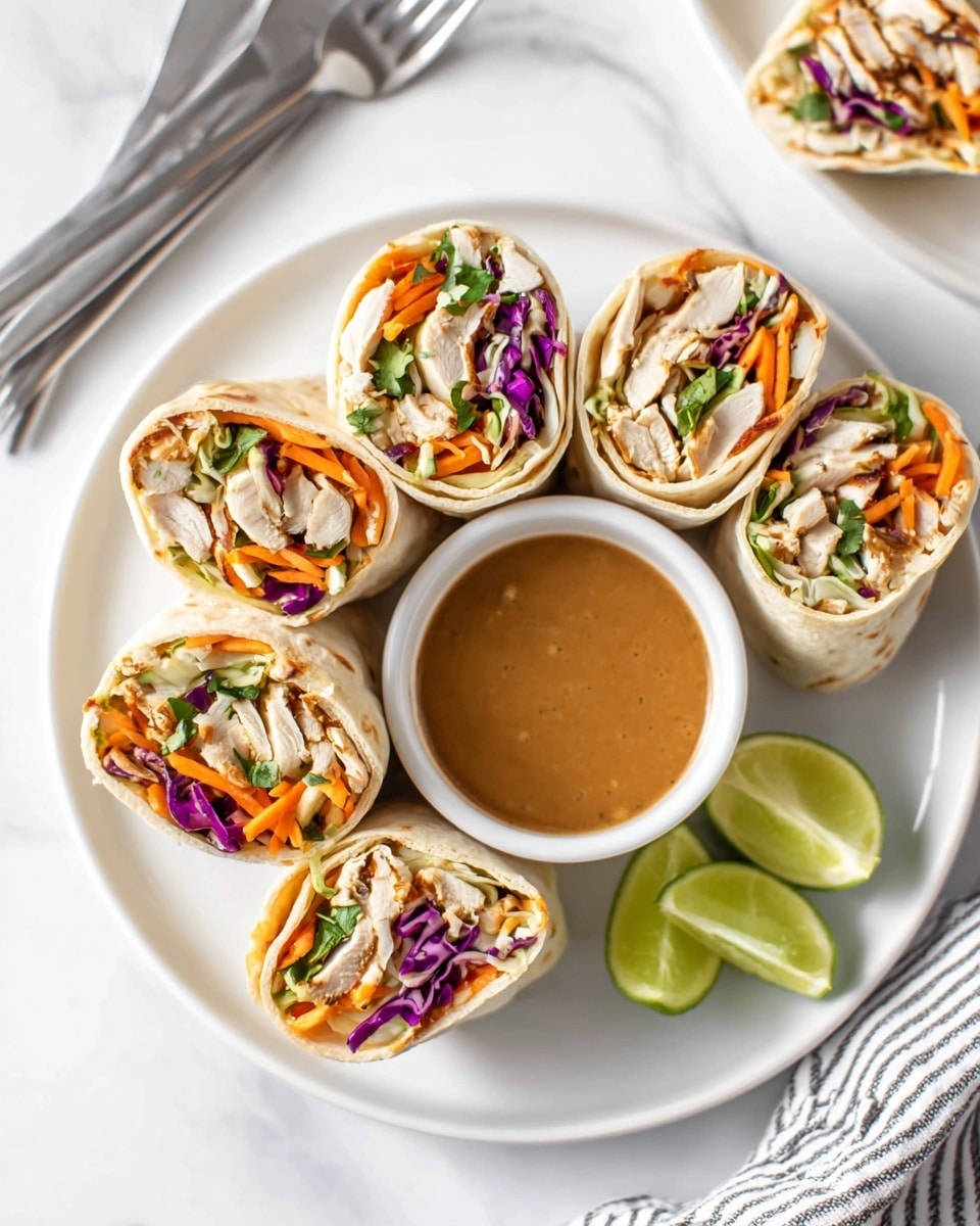 Peanut Chicken Wraps Recipe - Recipe Image