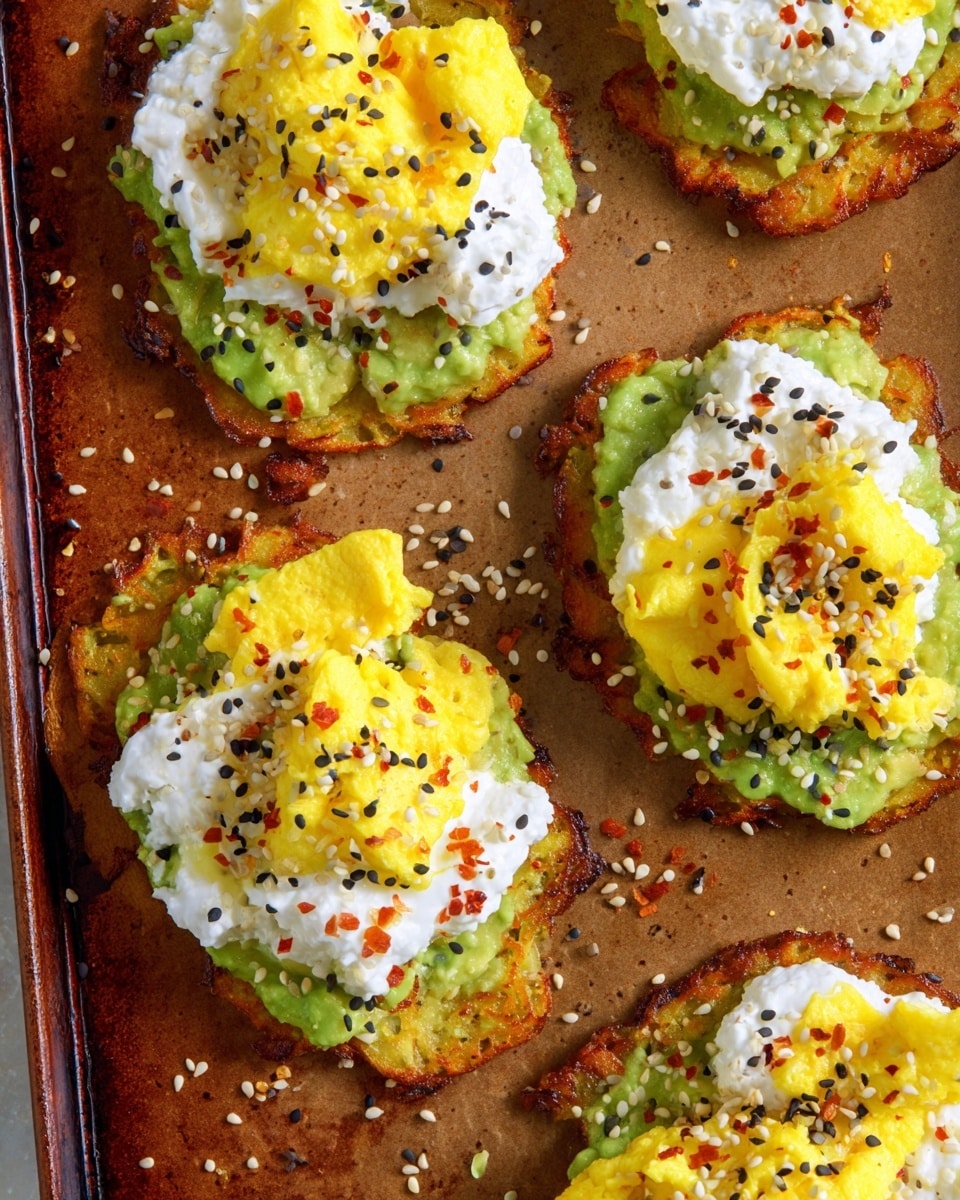Loaded Hash Browns with Avocado, Eggs, and Cottage Cheese Recipe - Recipe Image