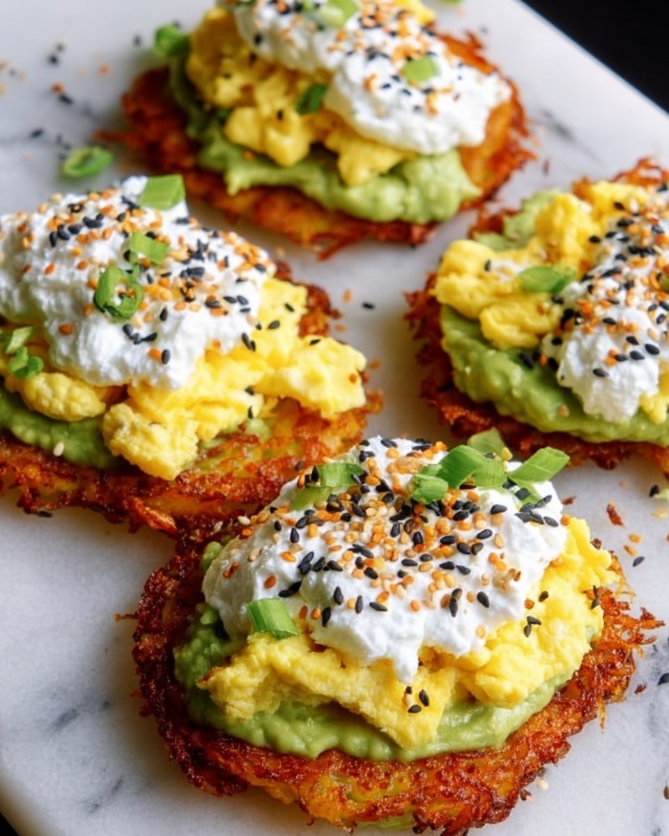 Loaded Hash Browns with Avocado, Eggs, and Cottage Cheese Recipe - Recipe Image