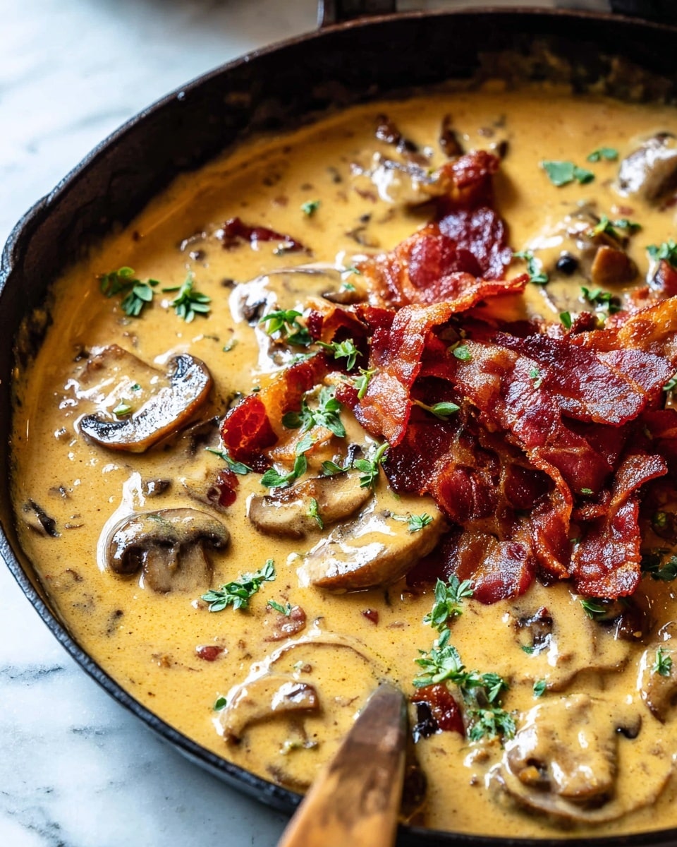 Smothered Chicken in Mushroom Wine Pan Sauce Recipe - Recipe Image