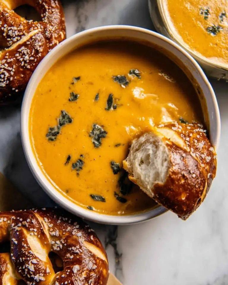 Brie and Cheddar Butternut Squash Beer Soup Recipe