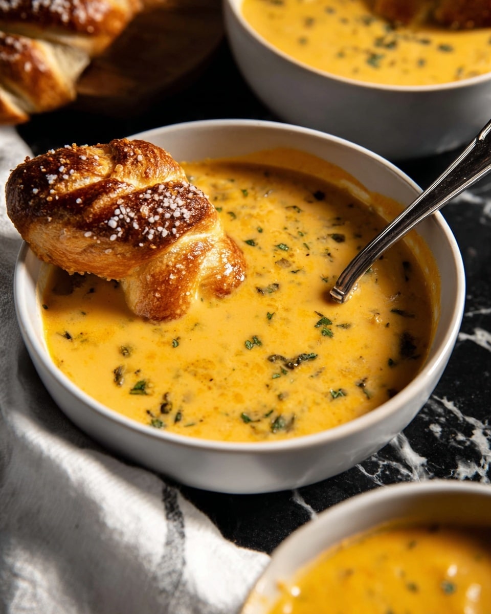 Brie and Cheddar Butternut Squash Beer Soup Recipe - Recipe Image