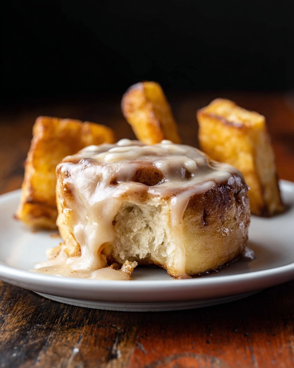 Apple Cinnamon Rolls with Brown Butter Maple Icing Recipe - Recipe Image