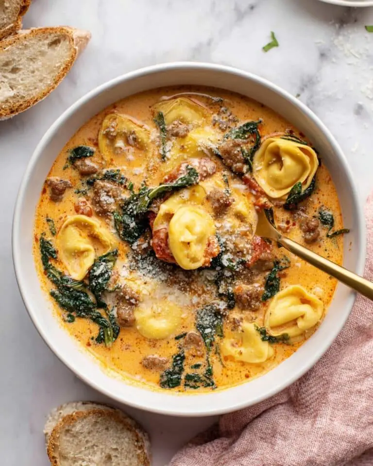 Butternut Squash & Sausage Tortellini Soup Recipe