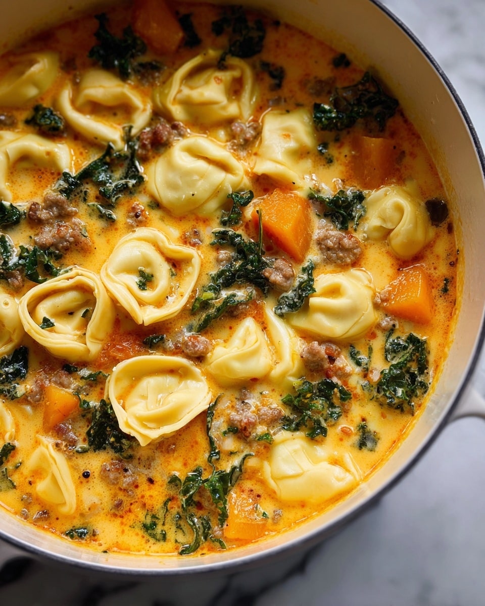 Butternut Squash & Sausage Tortellini Soup Recipe - Recipe Image