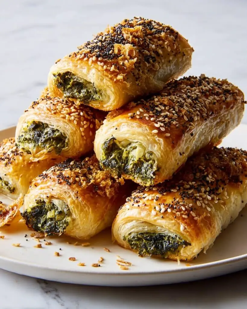 Spinach Dip Rolls Recipe