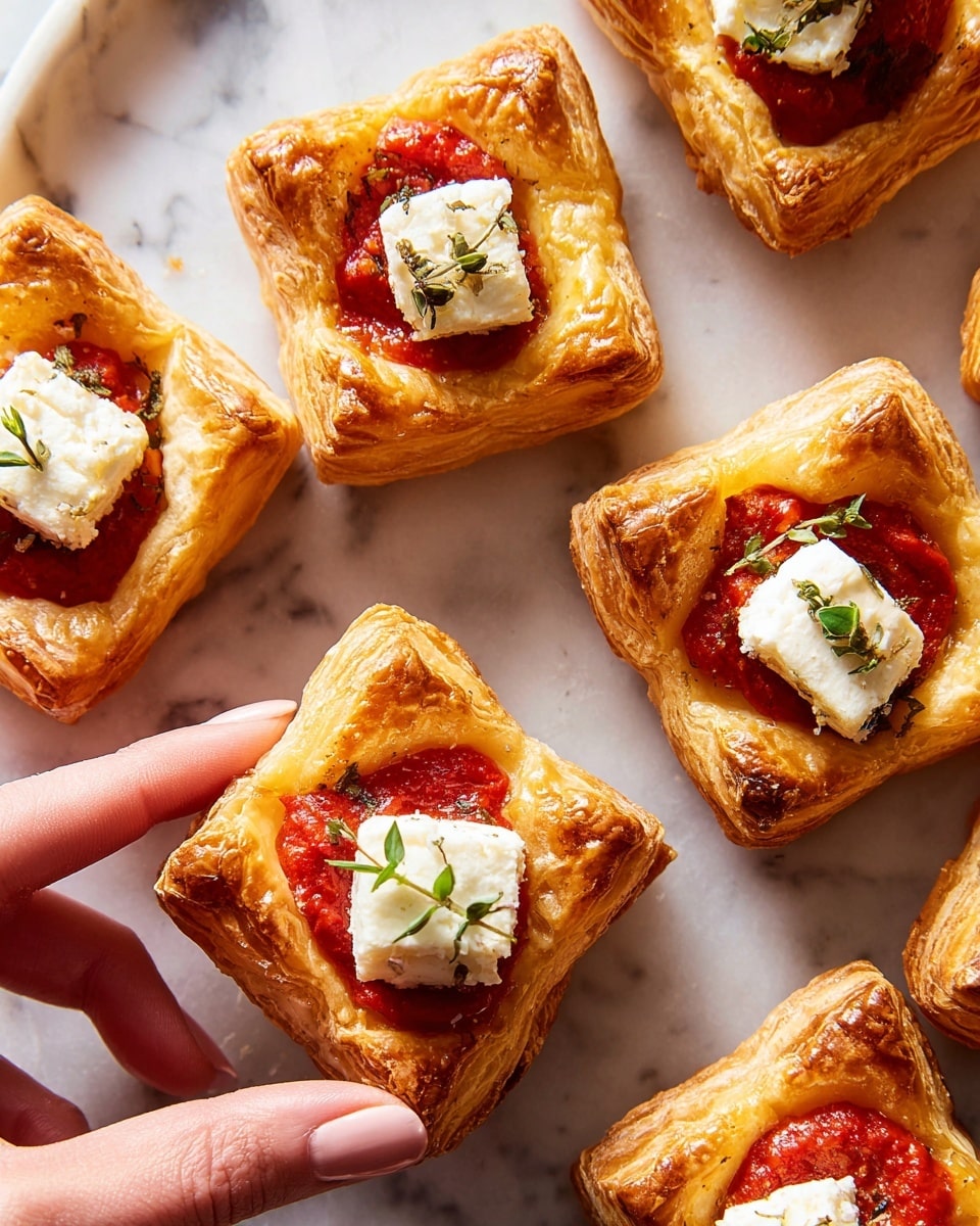 Baked Feta Bites with Red Peppers, Shallots, and Chili Oil Recipe - Recipe Image
