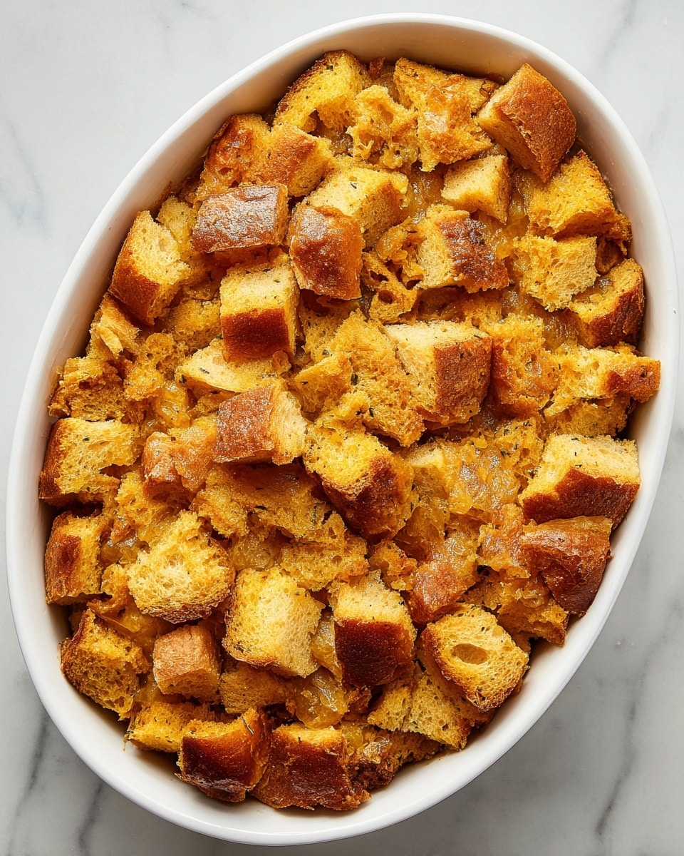 Pumpkin Bread Pudding with Caramel Recipe - Recipe Image