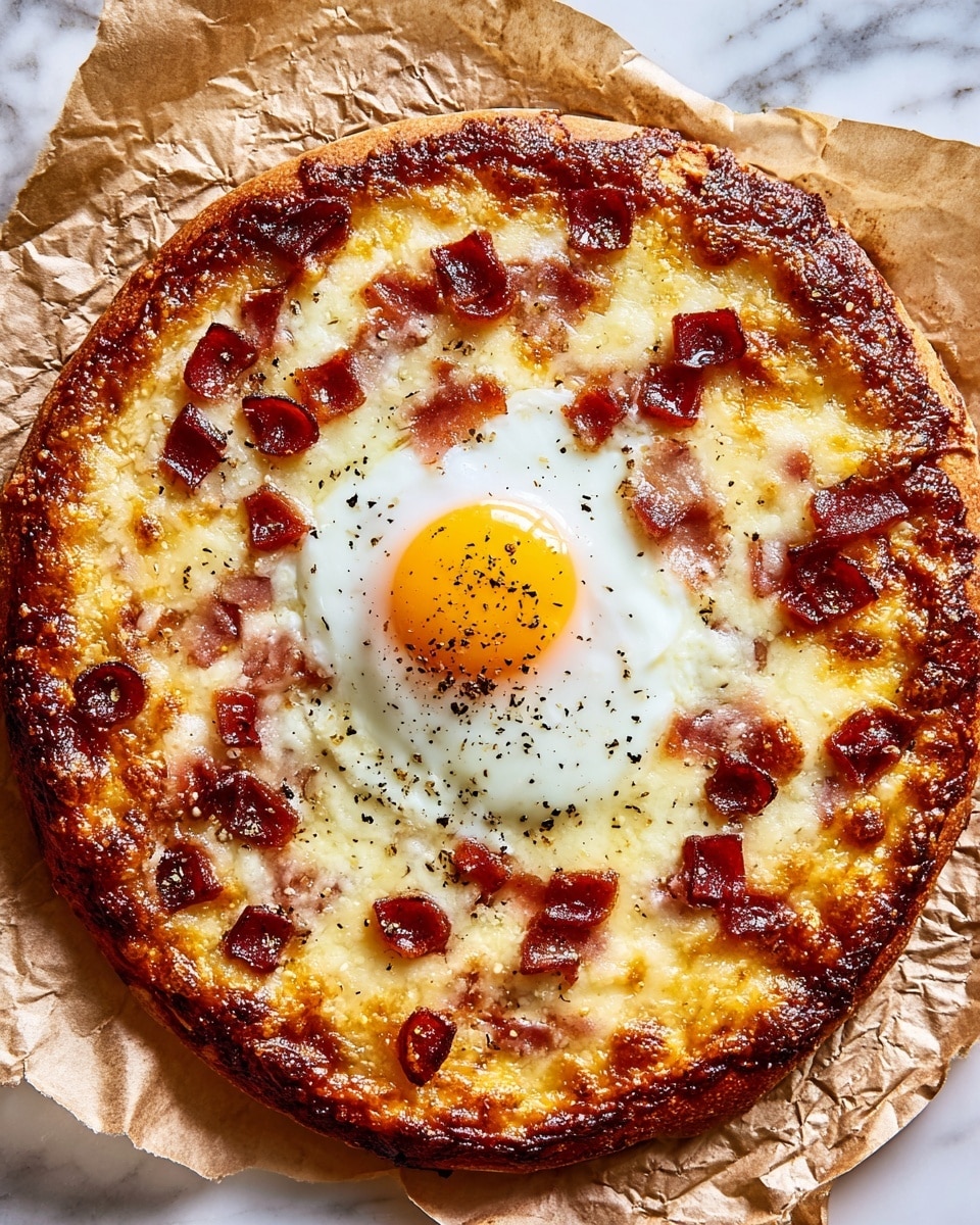 Carbonara Pizza Recipe - Recipe Image