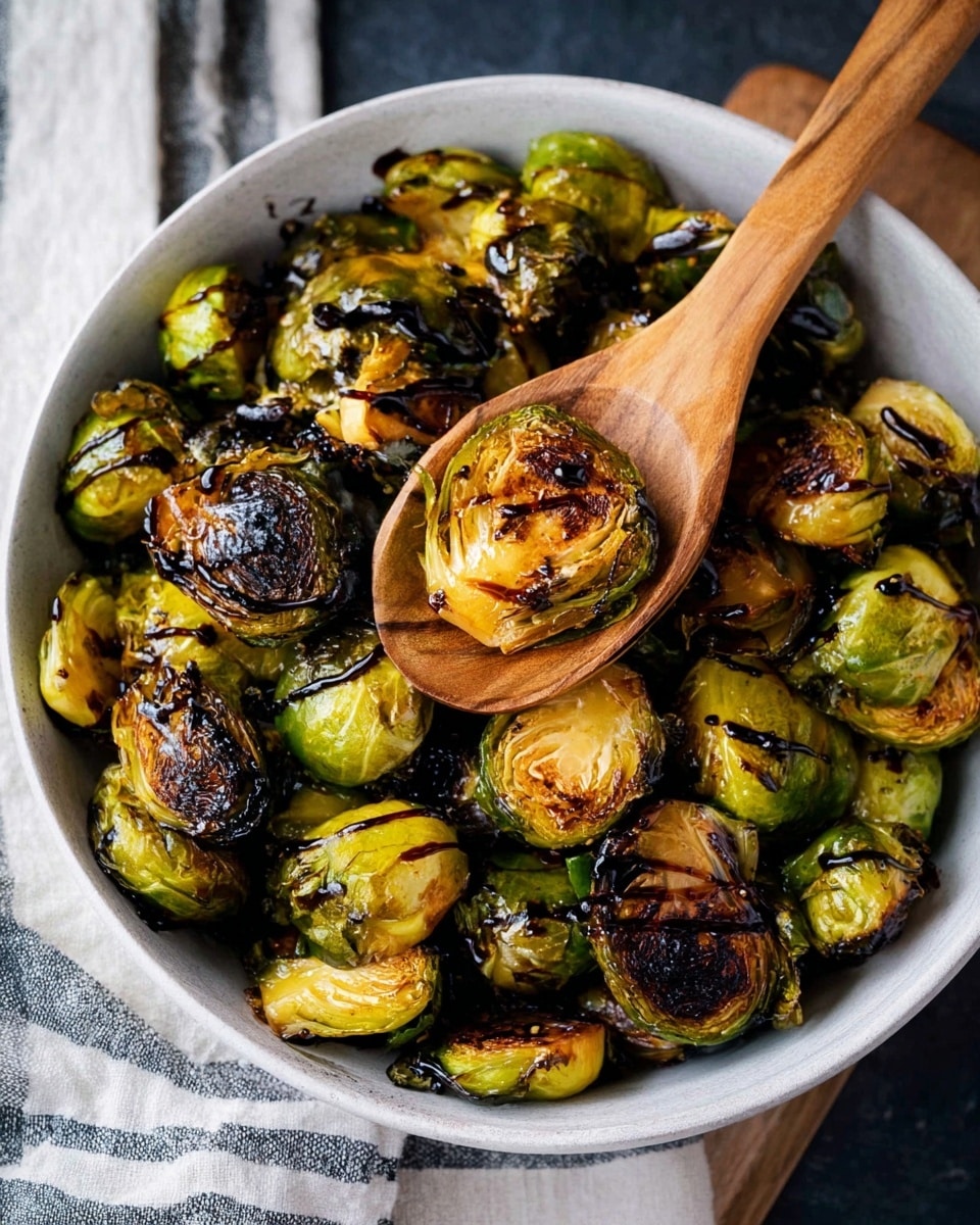 Roasted Brussels Sprouts with Balsamic and Maple Recipe - Recipe Image