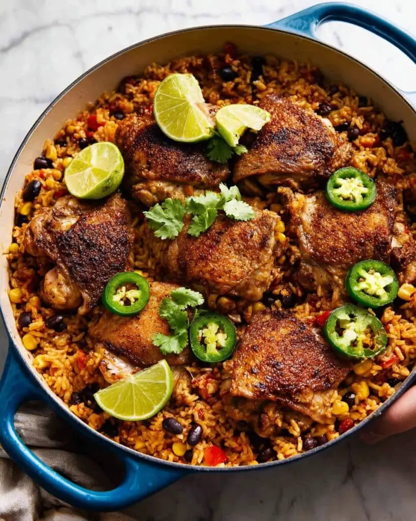 One Pot Mexican Chicken and Rice Recipe