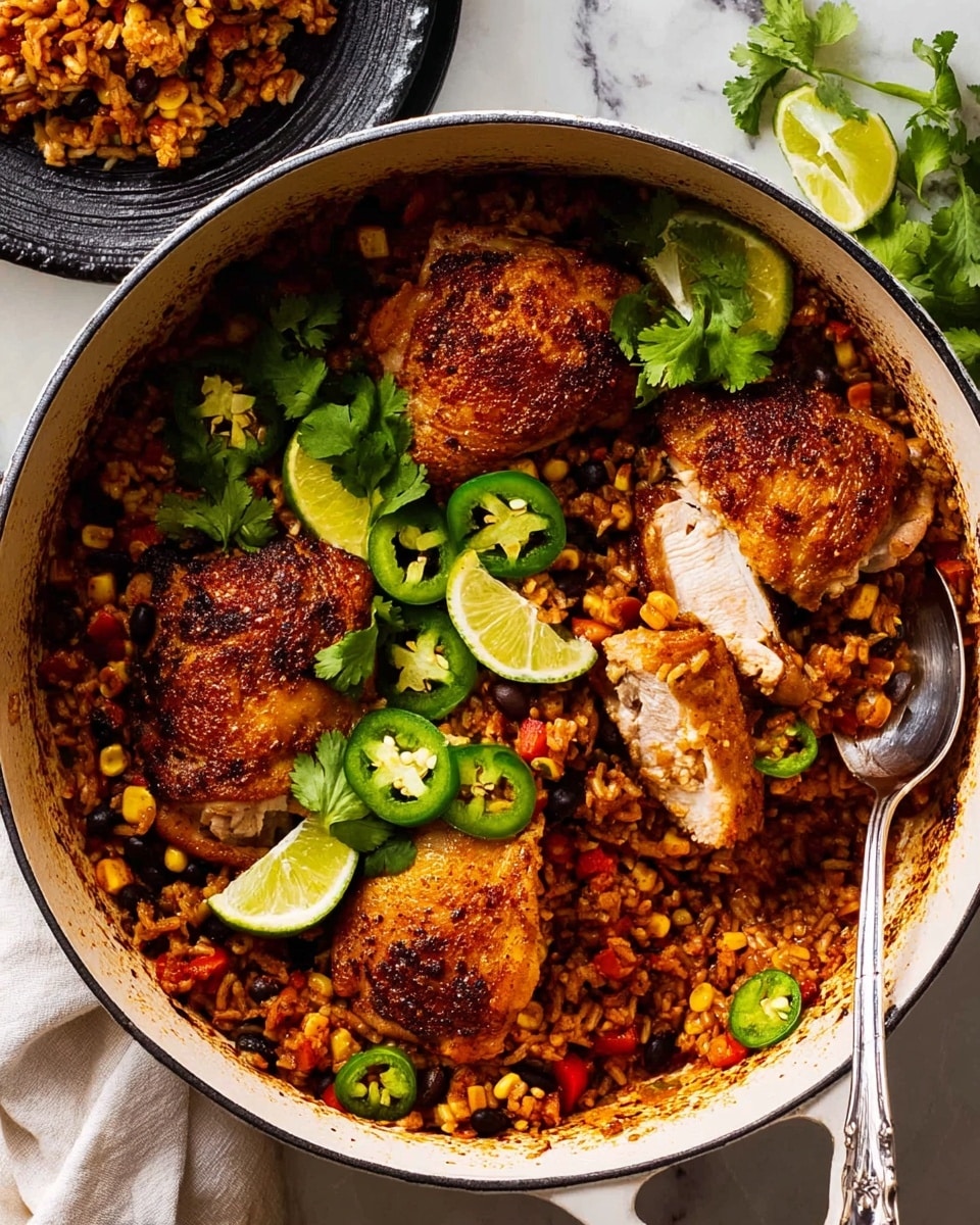 One Pot Mexican Chicken and Rice Recipe - Recipe Image