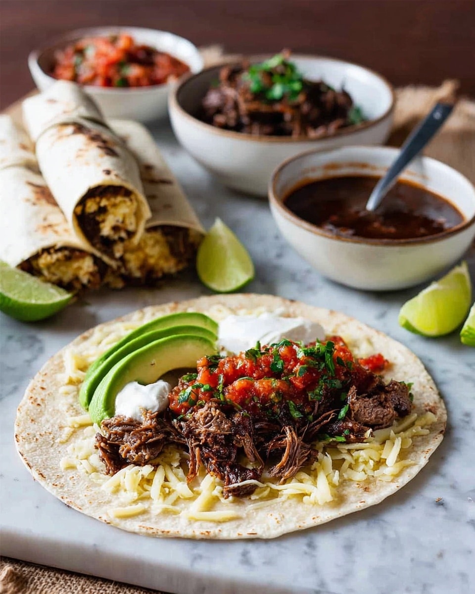 Shredded Beef Burritos Recipe - Recipe Image
