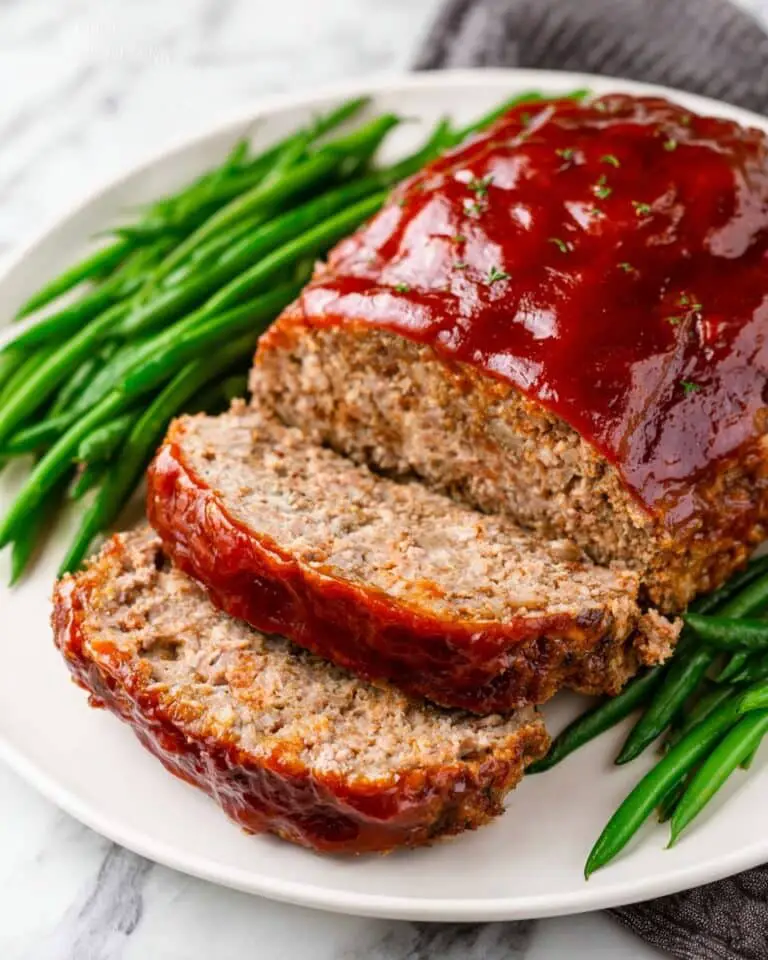 Crockpot Meatloaf with Parmesan and Sweet Glaze Recipe