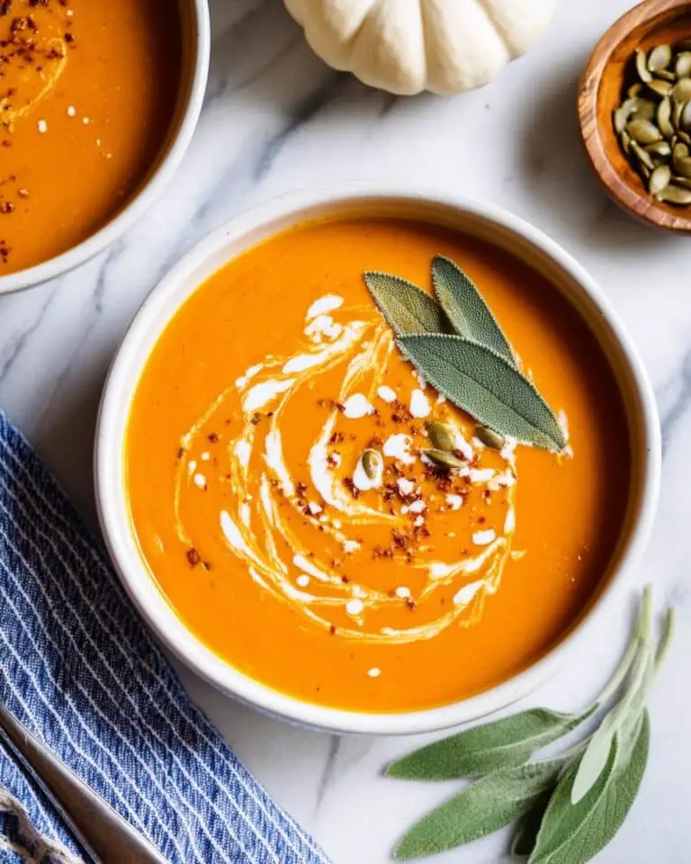 Easy Pumpkin and Sweet Potato Soup Recipe