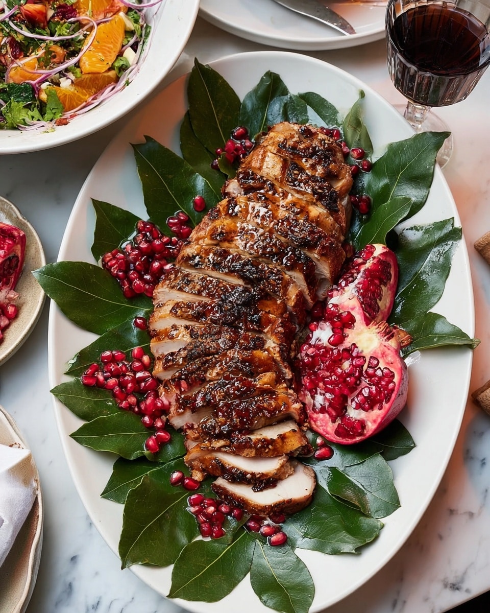 Roasted Garlic Herb Turkey Breast with White Wine Recipe - Recipe Image