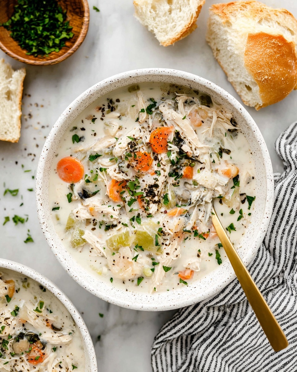Slow Cooker Creamy Chicken and Wild Rice Soup Recipe - Recipe Image