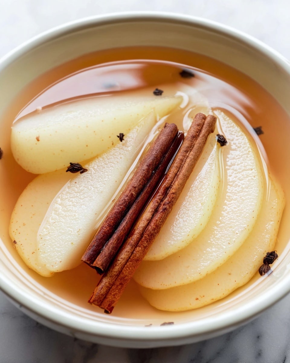 Stewed Pears with Cinnamon & Vanilla Recipe - Recipe Image